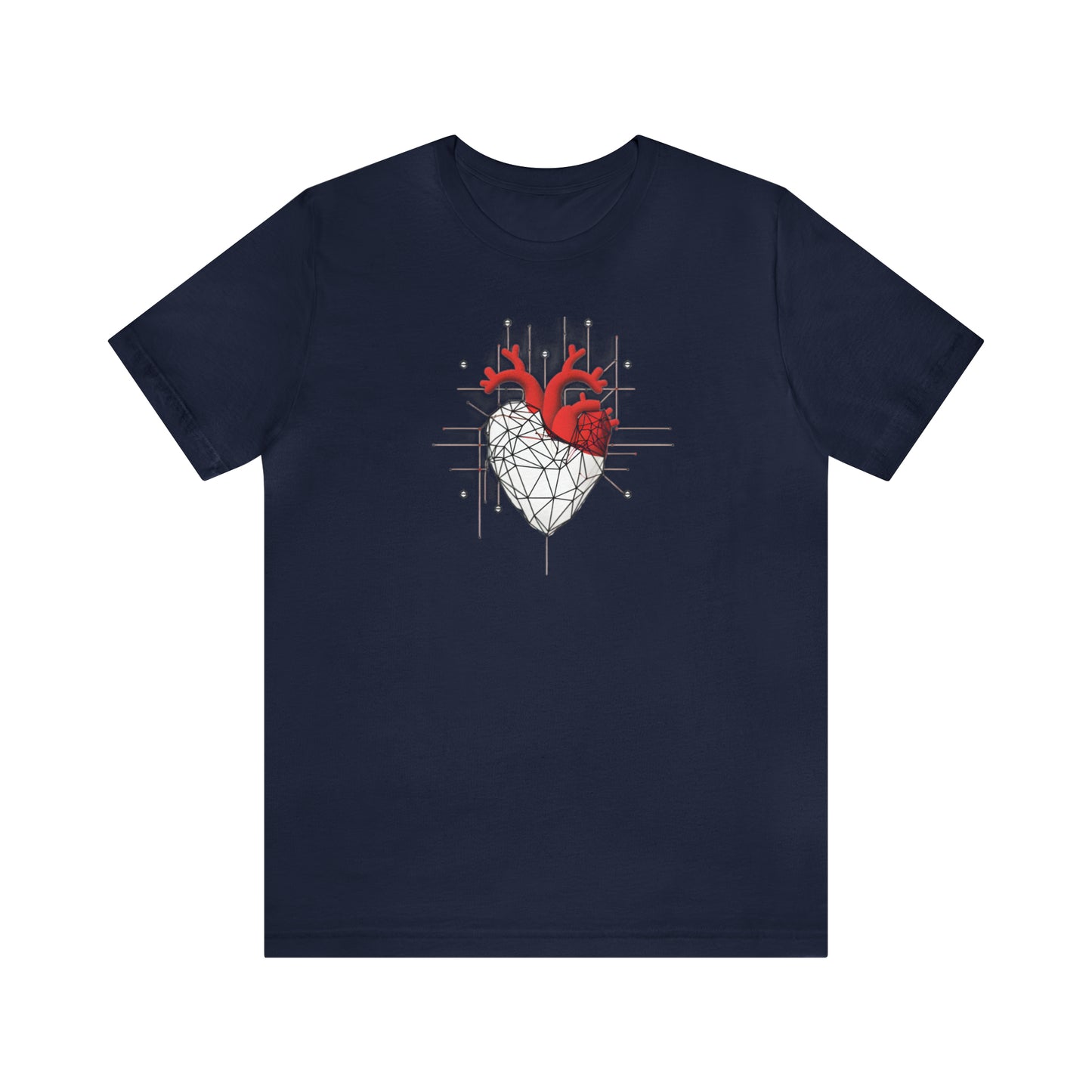 Hearts collection: Line Art Heart Triangular Design