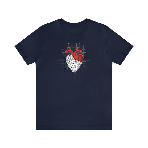 Hearts collection: Line Art Heart Triangular Design