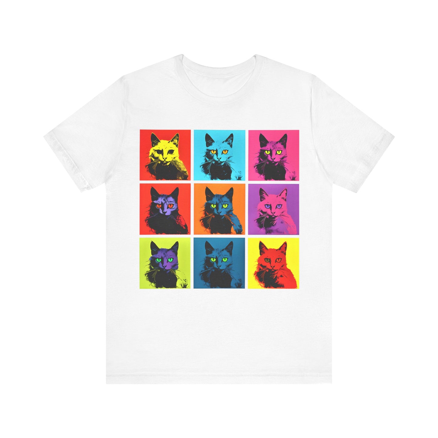 9 Andrew Warhol Style Cats T-shirt design