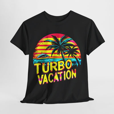 TURBO Vacation T-Shirt – Bold Retro Graphic Tee for Adventure Seekers