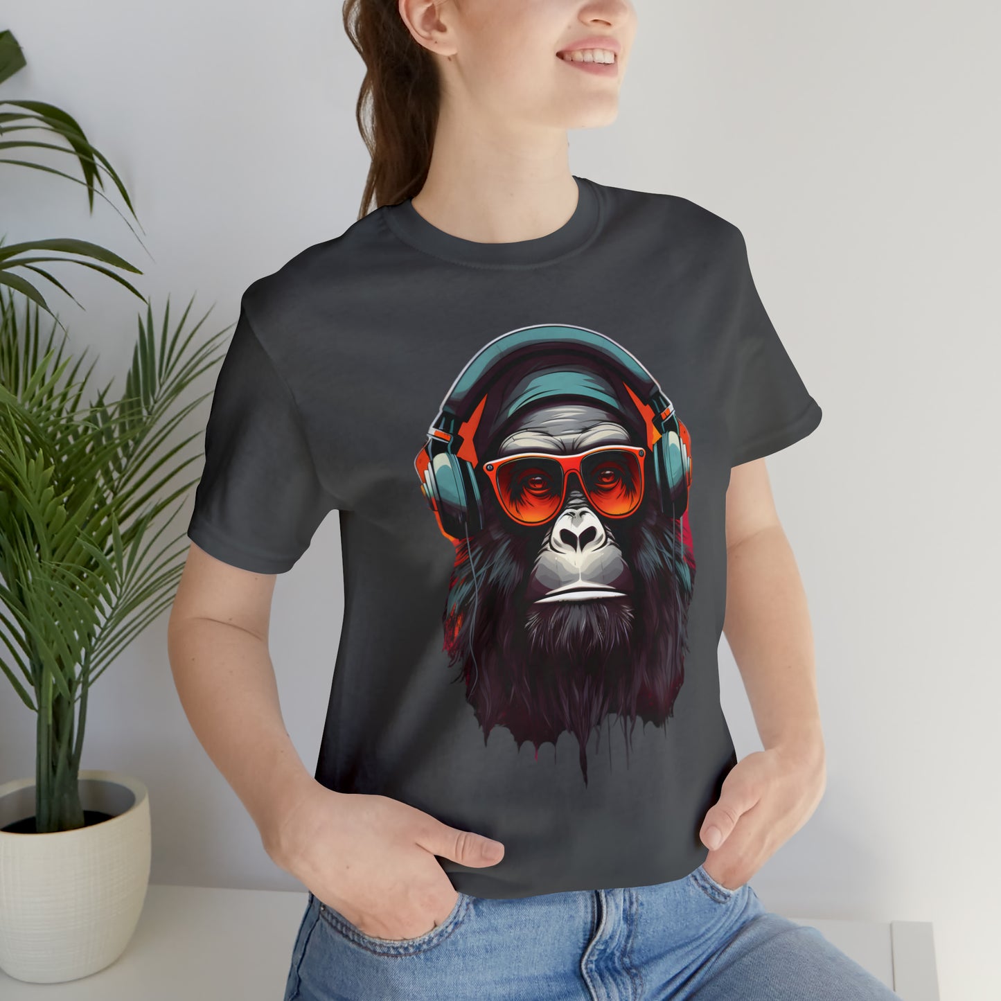 Apes design collection: Funky Gorilla in headphones