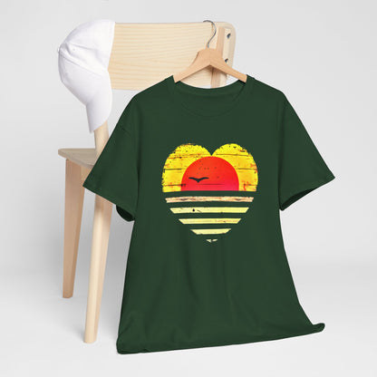 Sunset Heart T-shirt design