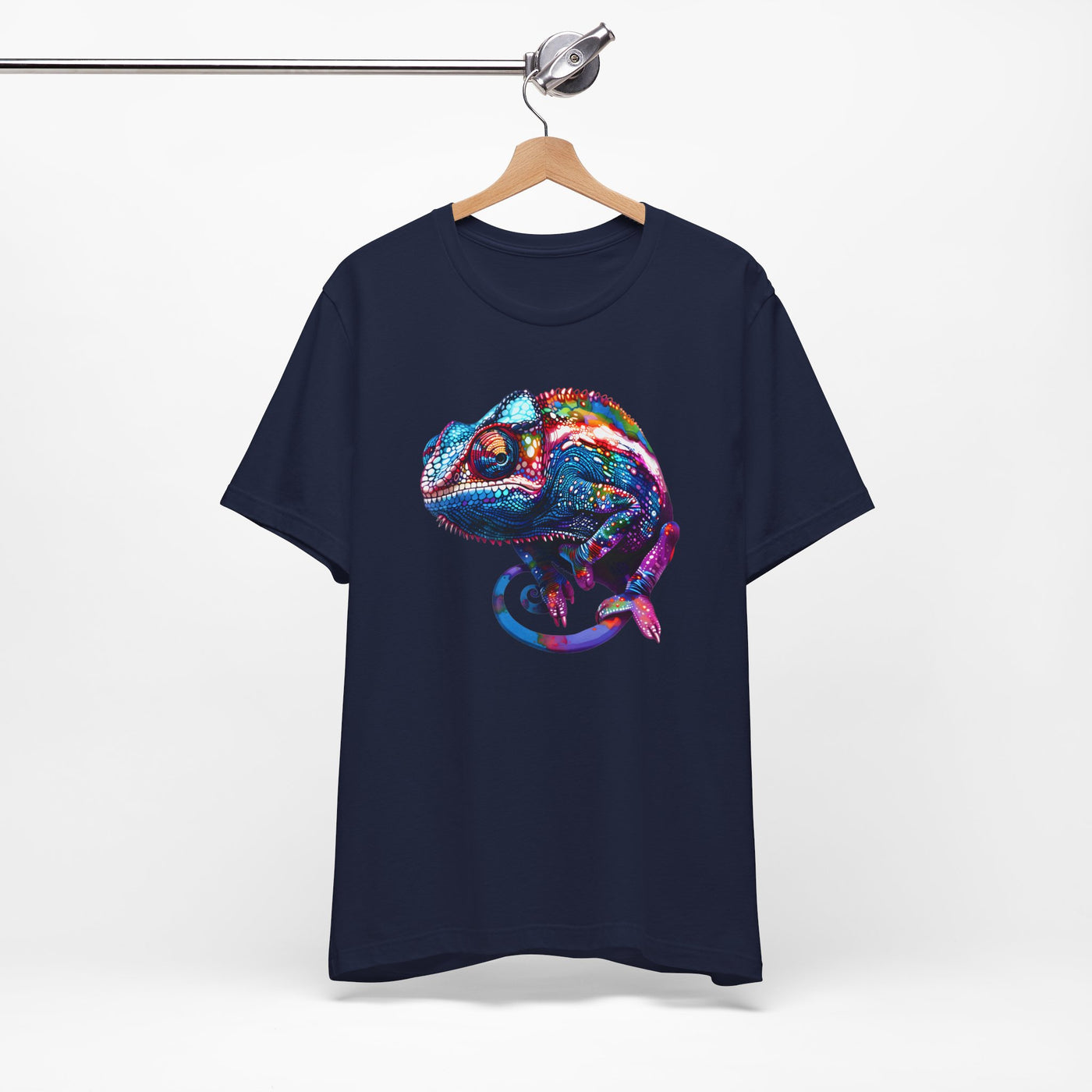 Purple chameleon t-shirt design