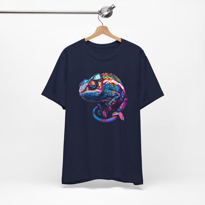 Purple chameleon t-shirt design