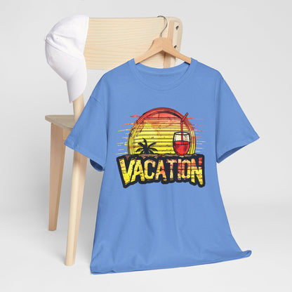 Sunset Vacation Cocktails Pleasures T-Shirt – Sip, Relax, and Unwind