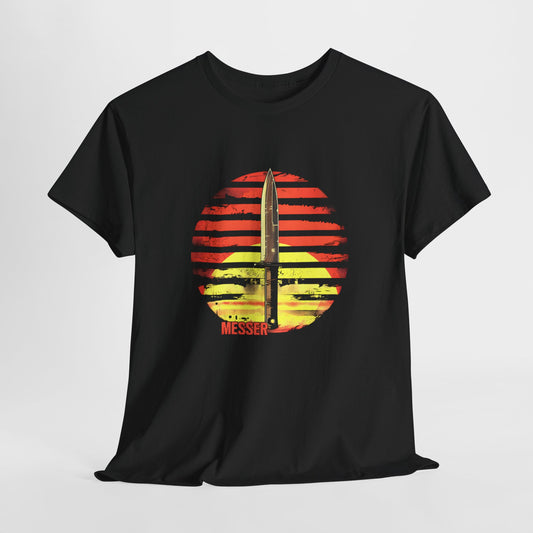 Messer Knife Sunset T-Shirt – Bold, Sharp, and Striking Design