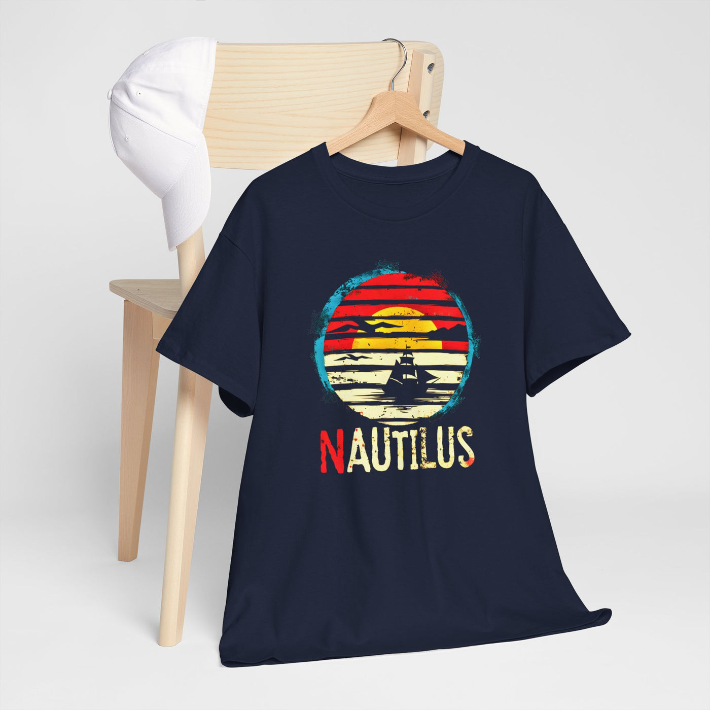 'Nautilus Sunset' Graphic T-shirt - Ocean-Inspired Premium Tee