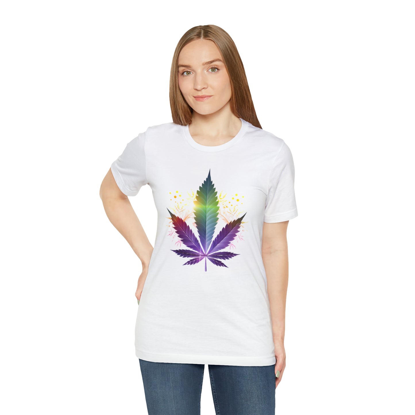 Cannabis art collection: Rainbow cannabis leaf