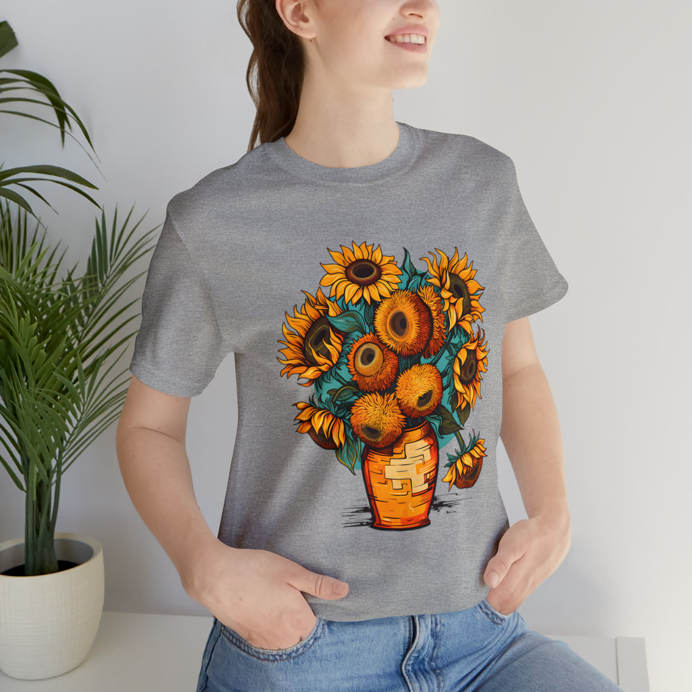 "Van Gogh's Style Sunflowers"