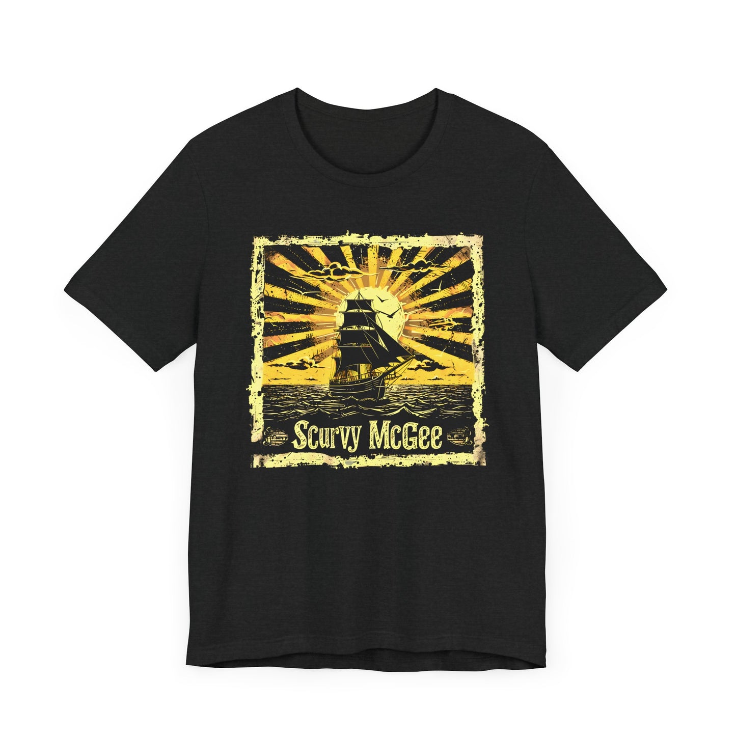 Cool Scurvy McGee Old Maritime Sailor and Pirate T-shirt. Best present for boating fanatics