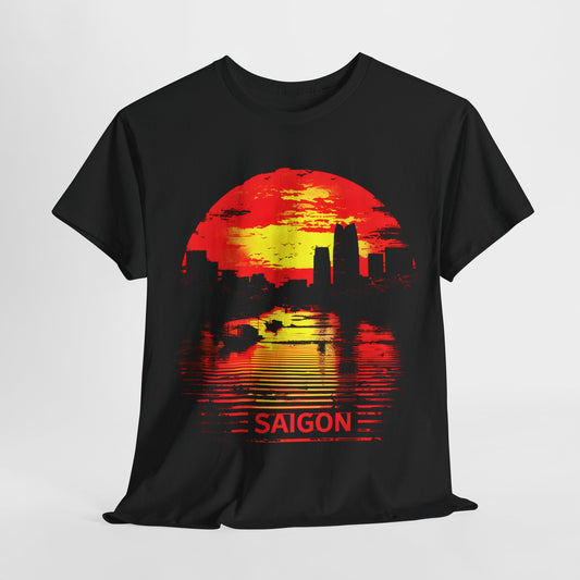 Saigon River Sunset T-shirt – Iconic Vietnamese Destination Graphic Tee