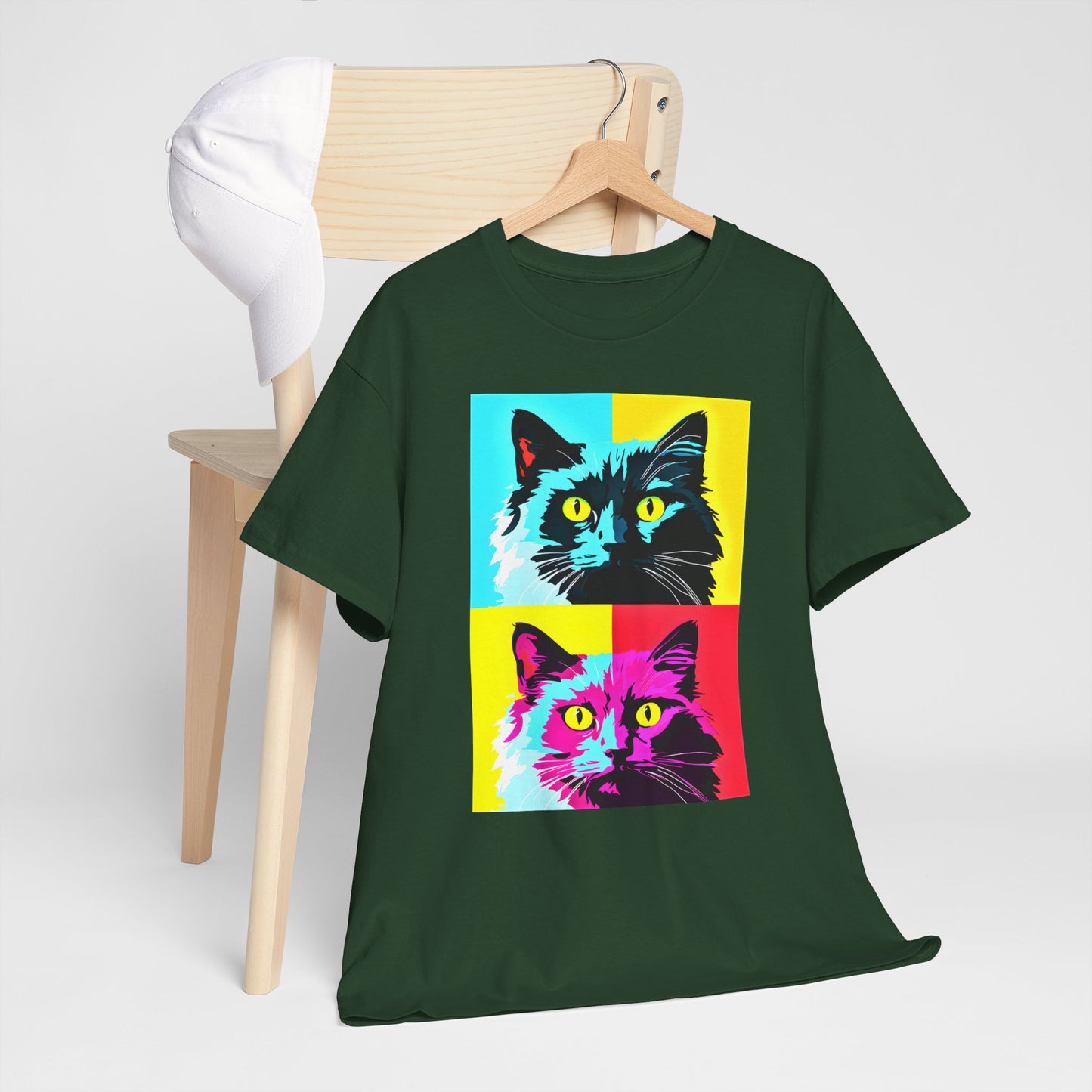 Warhol Style Pop-Art Cats T-shirt design