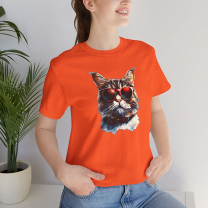 Cool cat in sunglasses t-shirt design