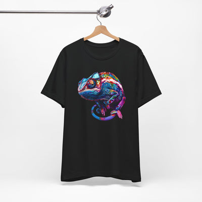 Purple chameleon t-shirt design