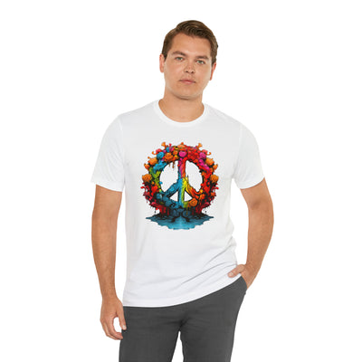 SAY NO TO WAR COLLECTION: PEACE AND LOVE SIGN IN BRIGHT COLORS