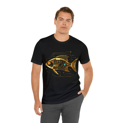 Fishy art collection: Gold fish line art design