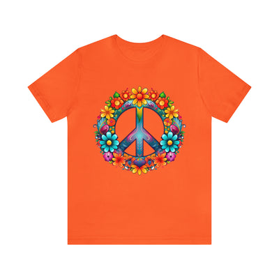 SAY NO TO WAR COLLECTION: Peace and Love symbol in fowers