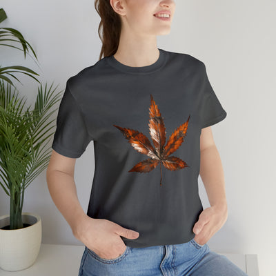 Cannabis art collection: Rusted metal cannabis leaf