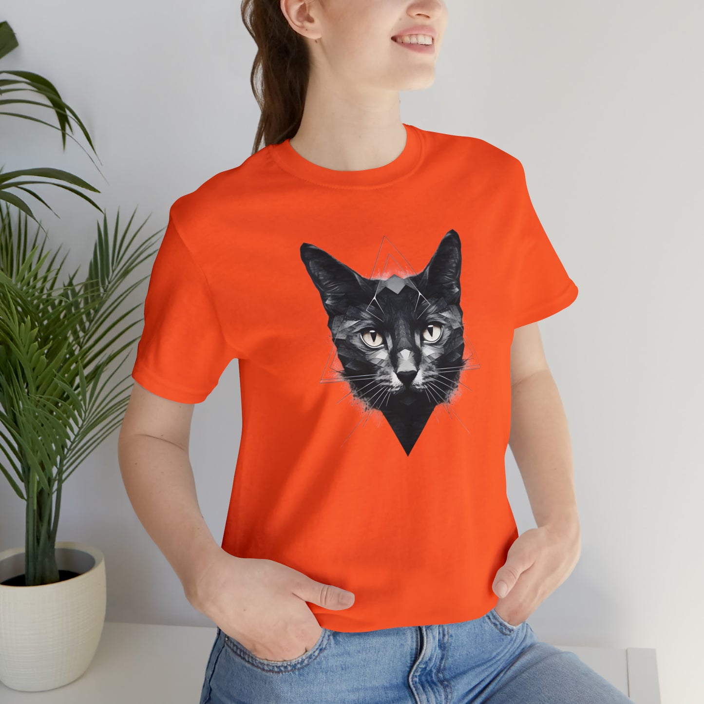 Beloved cats collection: Black Cat in a Triangle