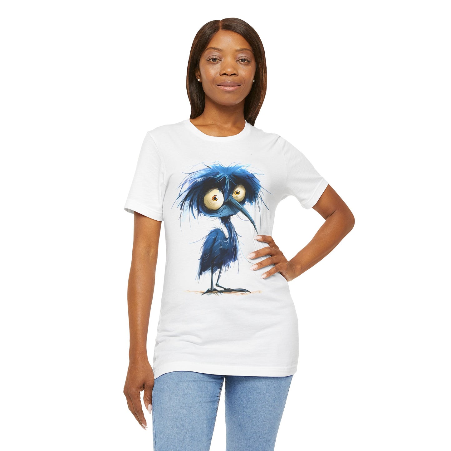 Bad hair day bird t-shirt design