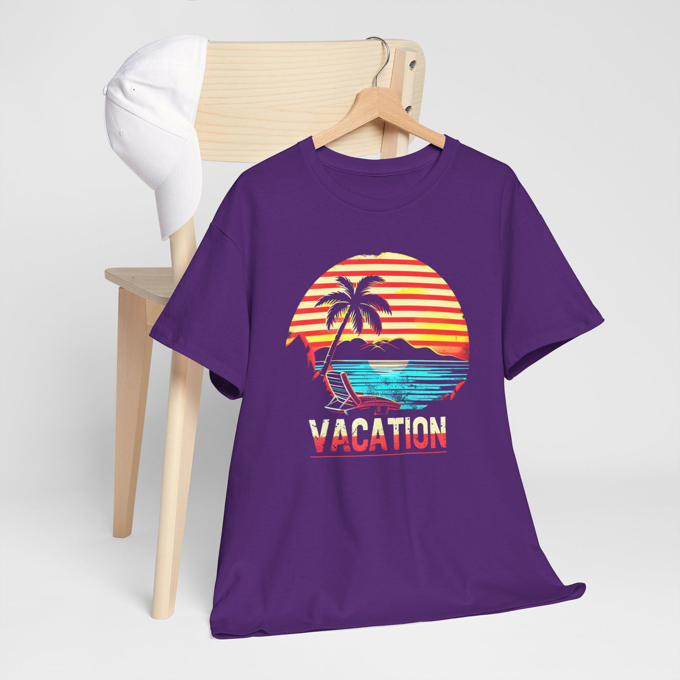 Tropical Palm Vacation T-Shirt - Relaxed Fit, Beach Vibes Graphic Tee