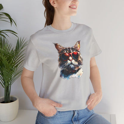 Cool cat in sunglasses t-shirt design