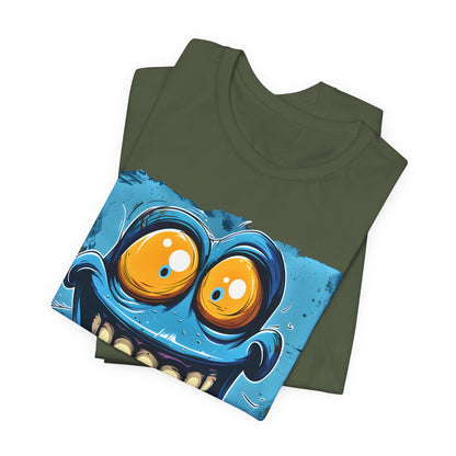 Blue Smiley Funny T-shirt design