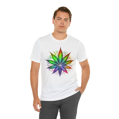 Cannabis art collection: Colorful cannabis leaf