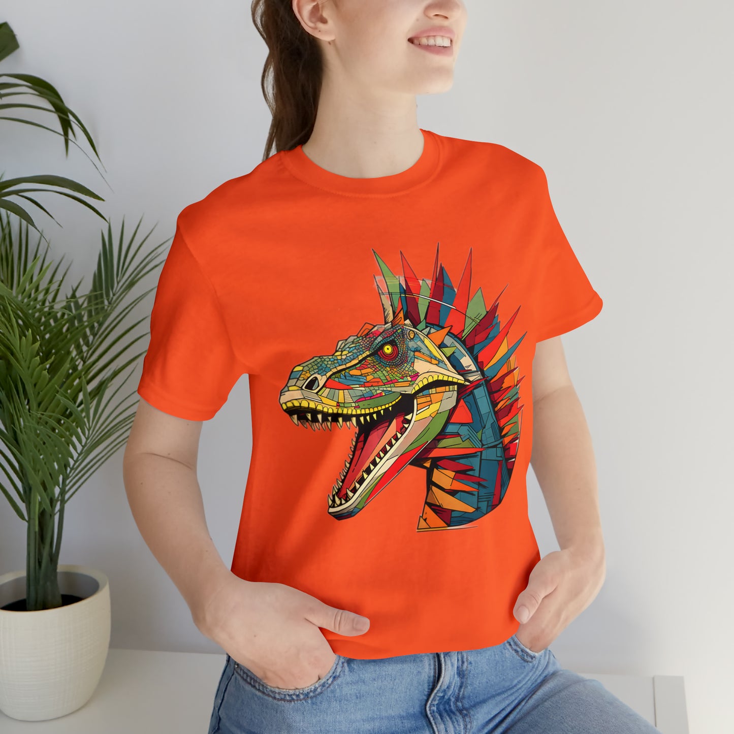 Dinosaurs collection: Colorful t-rex with spikes