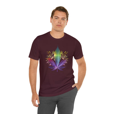 Cannabis art collection: Rainbow cannabis leaf