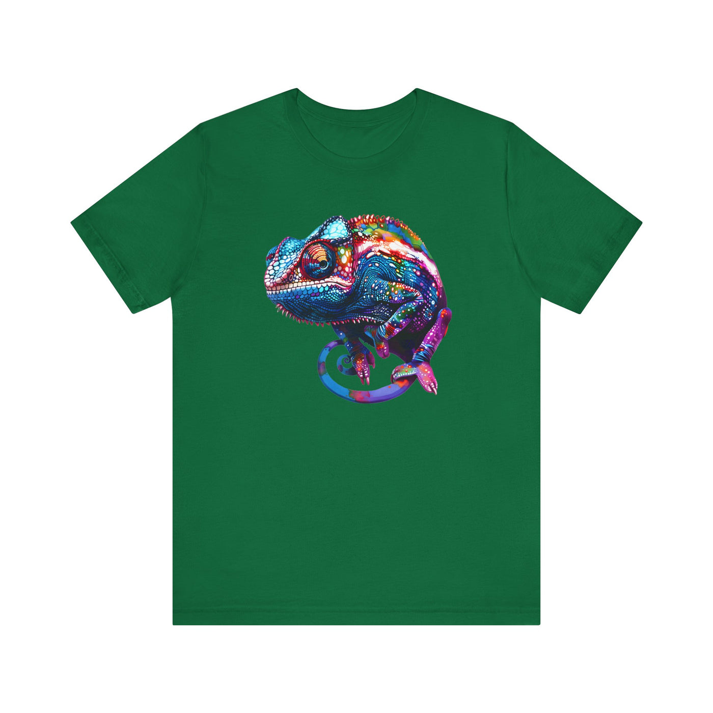 Purple chameleon t-shirt design