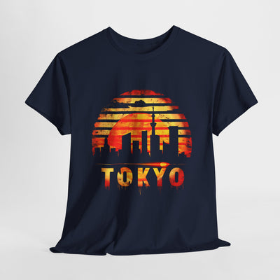 "Tokyo Sunset Graphic T-Shirt - Japanese-Inspired Unisex Tee"