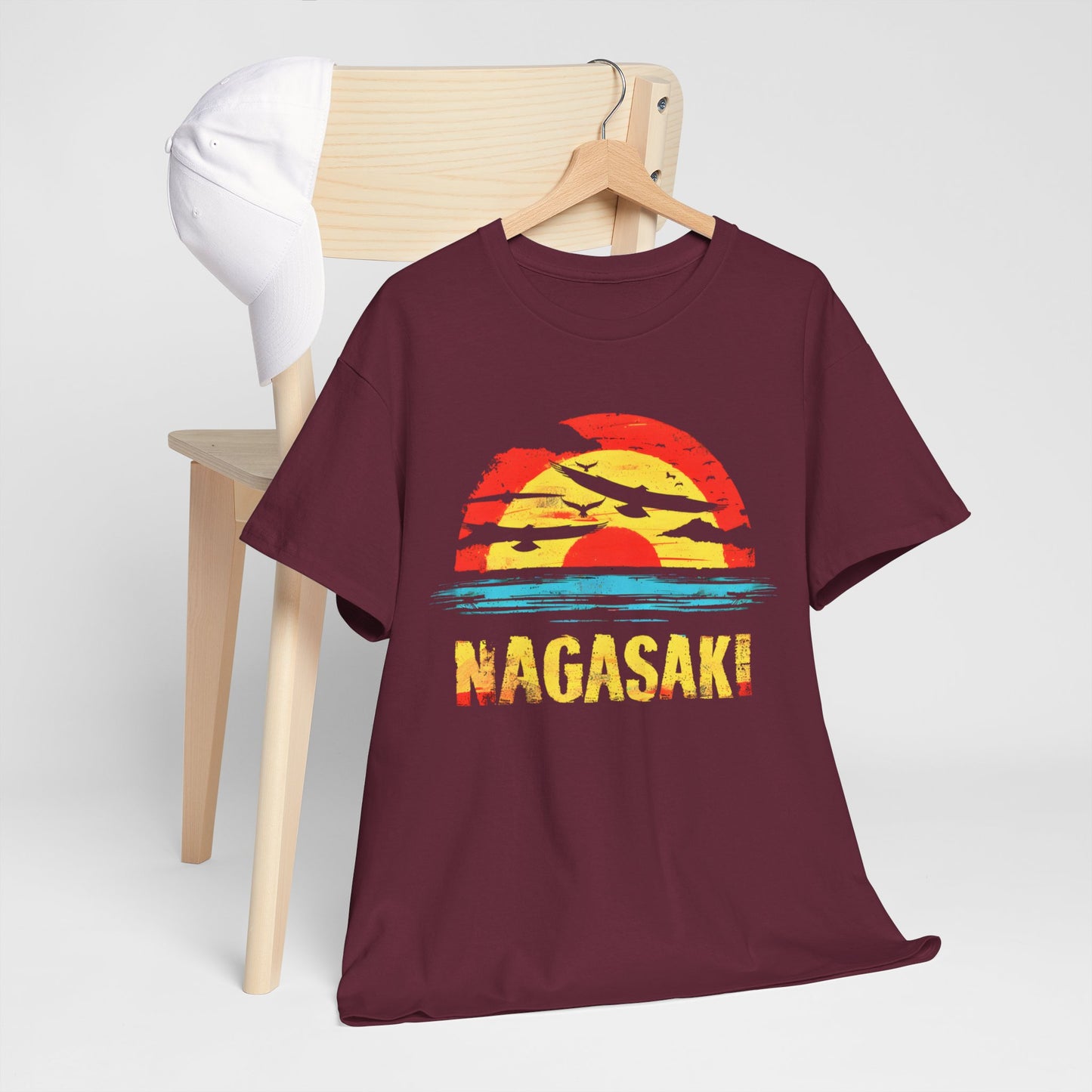 Nagasaki Sunset T-shirt – Cool Japanese Destination Graphic Tee