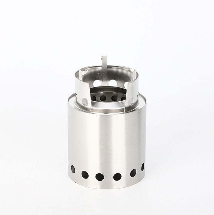 Outdoor Camping Firewood Stove Integrated Stainless Steel