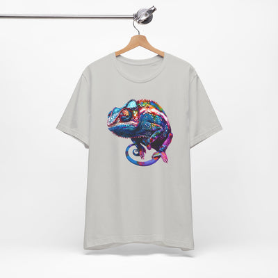 Purple chameleon t-shirt design