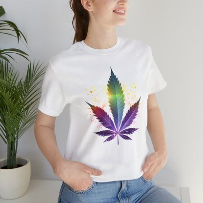 Cannabis art collection: Rainbow cannabis leaf