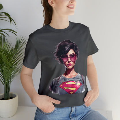 Blonde ambition collection: Anti blonde super girl in pink sunglasses