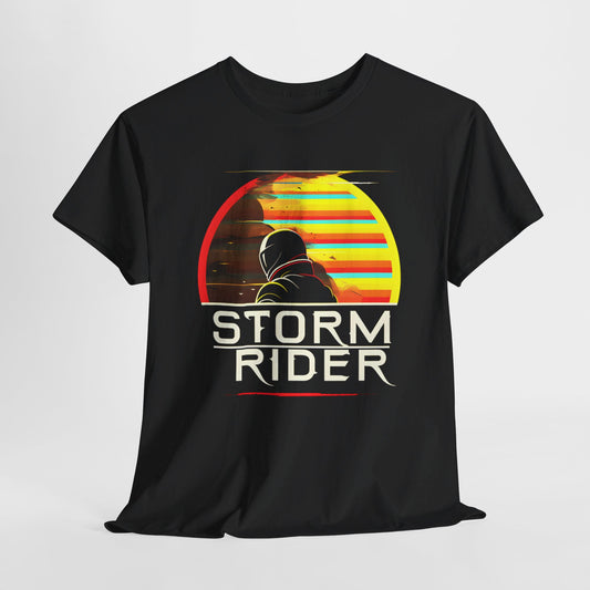 "Storm Motorcycle Rider" T-Shirt – Ride Through the Storm with Bold Biker Style