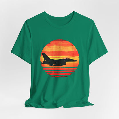 F-16 Fighter Jet Sunset T-shirt design