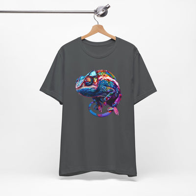 Purple chameleon t-shirt design