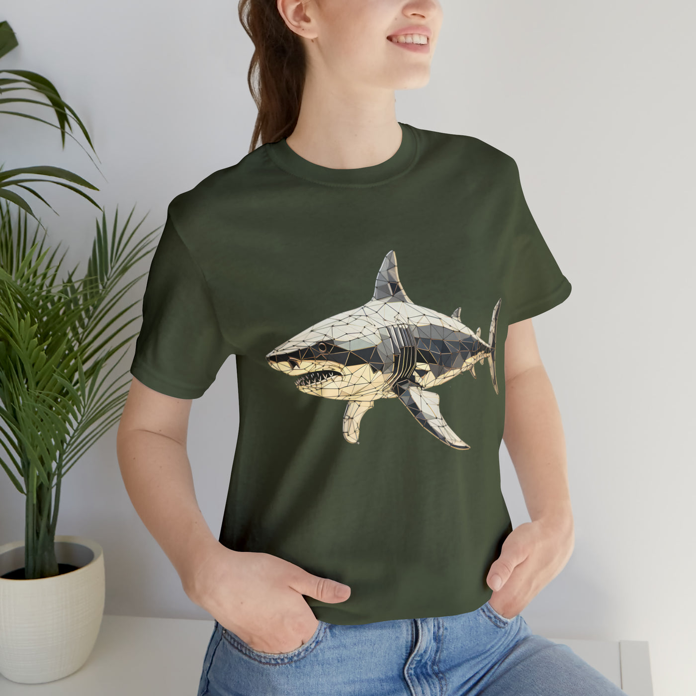 Fishy art collection: Shark triangulation design