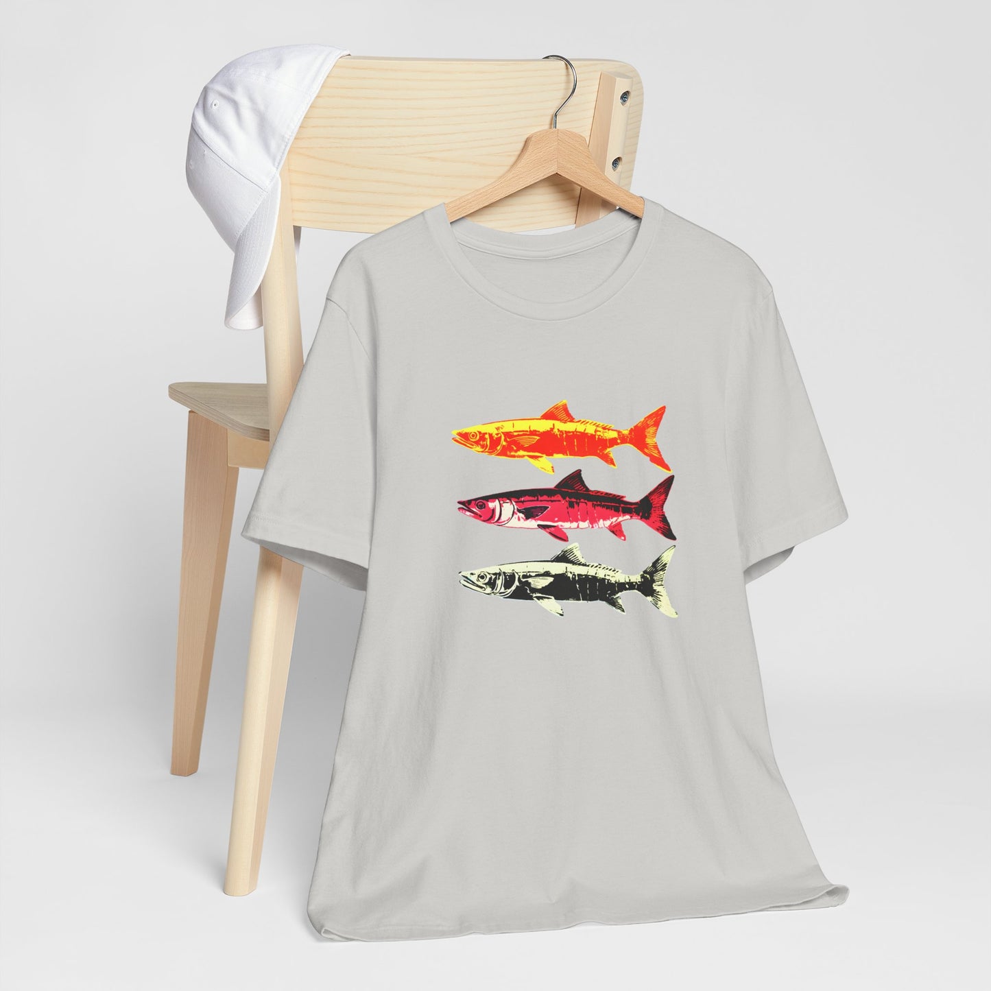 Three Warhol Style Herring Fish T-shirt design