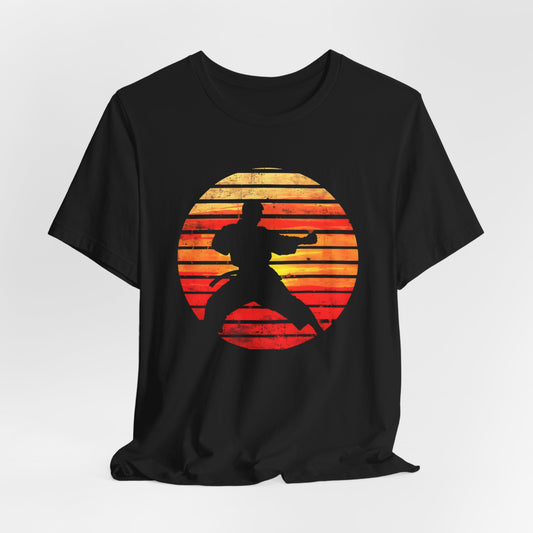 Sunset Karate T-shirt design