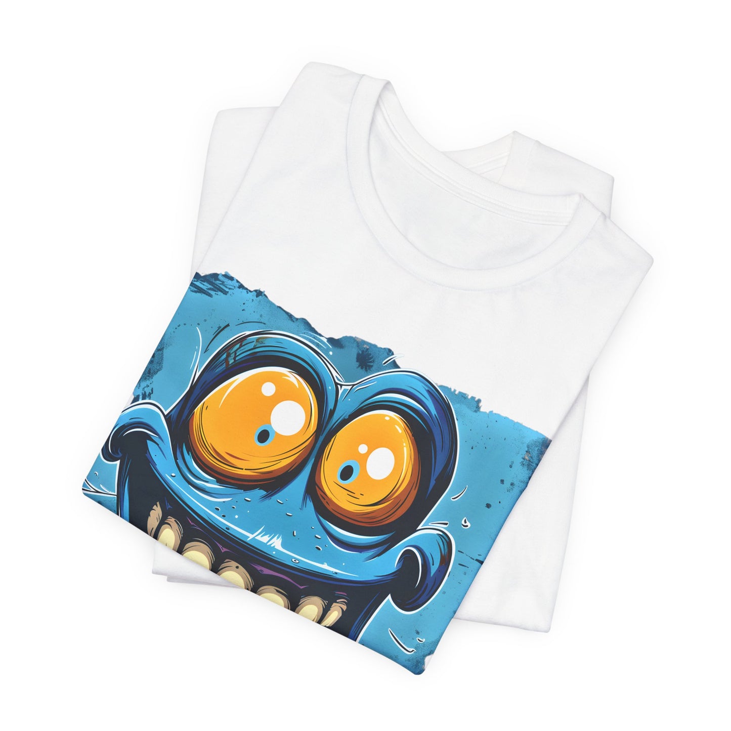 Blue Smiley Funny T-shirt design