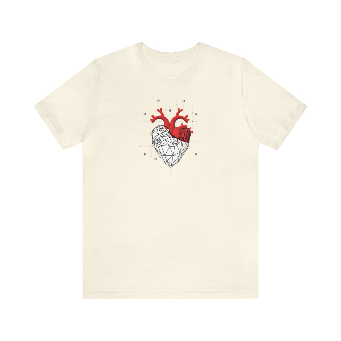 Hearts collection: Line Art Heart Triangular Design