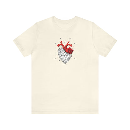 Hearts collection: Line Art Heart Triangular Design