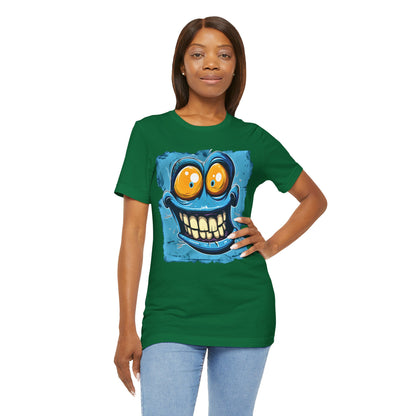 Blue Smiley Funny T-shirt design