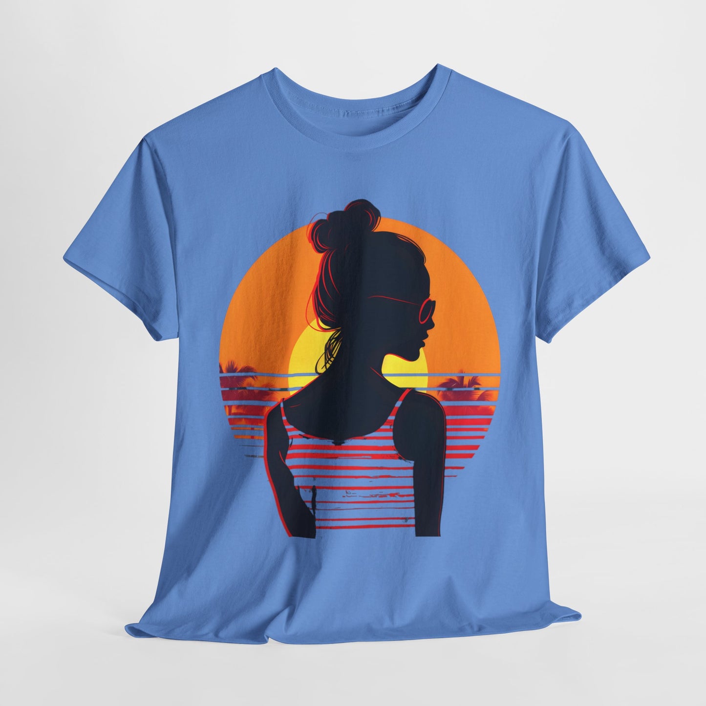 Sunset Beach Silhouette T-shirt design