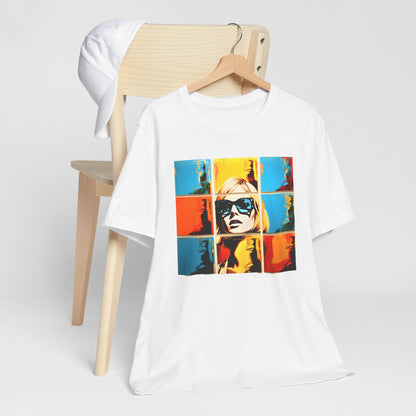 Blonde Girl Warhol Pattern T-shirt design