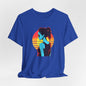 Sunset Girl In Blue T-shirt design